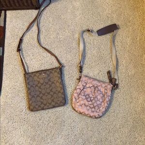 Coach purses, side strap